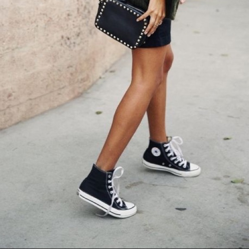 Black High Top Converse